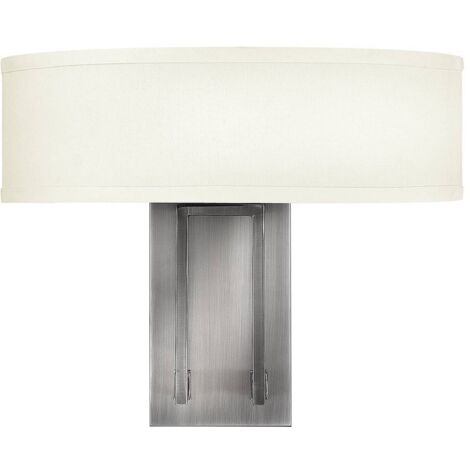 Elstead Hampton - 2 Licht Innenwandleuchte Antik Nickel, E14