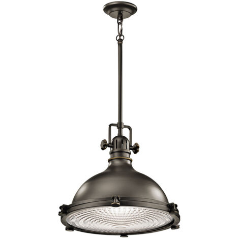 Elstead Hatteras Bay - Sospensione a soffitto a cupola extra large a 1 luce Bronzo antico, E27
