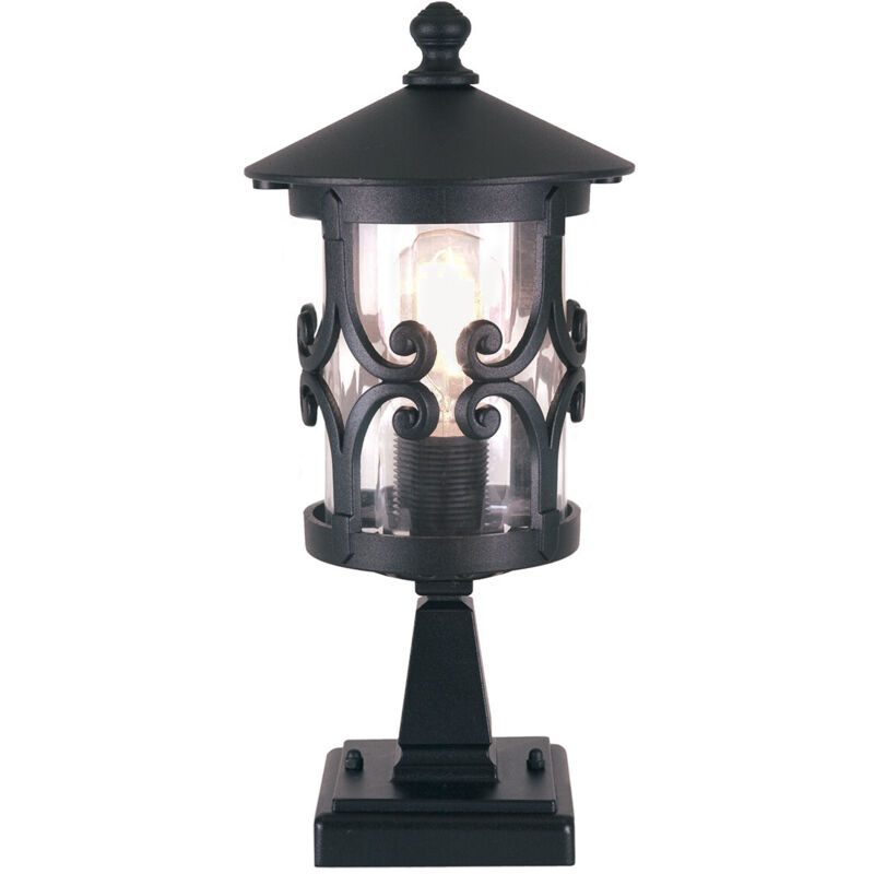 Hereford - Lampada da terra per esterni a 1 luce Nera, E27 - Elstead