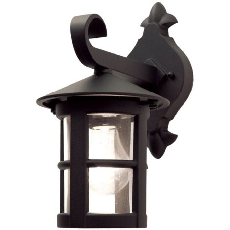 Elstead Hereford - Lanterna da parete per esterni 1 luce con luce nera IP43, attacco E27