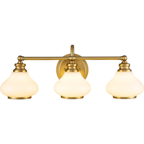 Elstead Hinkley Ainsley Lampada da parete in ottone spazzolato, IP44