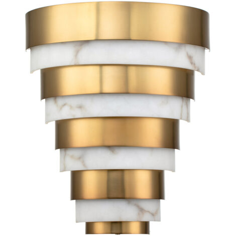 Elstead Hinkley Echelon Lampada da parete a LED integrata Heritage Ottone, 3000K