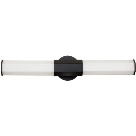 Elstead Hinkley Facet Applique de salle de bain LED intégrée noir mat, 3000K, IP44
