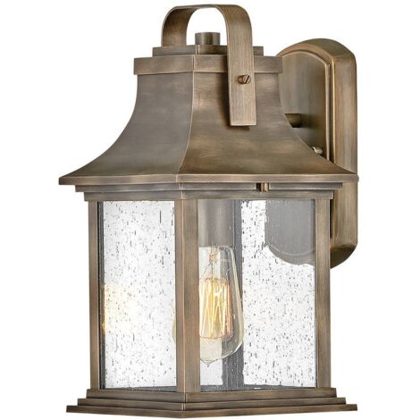Elstead Hinkley Grant Lanterna da esterno a parete Bronzo Brunito, IP44