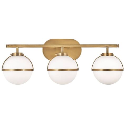 Elstead Hinkley Hollis Badezimmer-Wandleuchte Heritage Messing, IP44