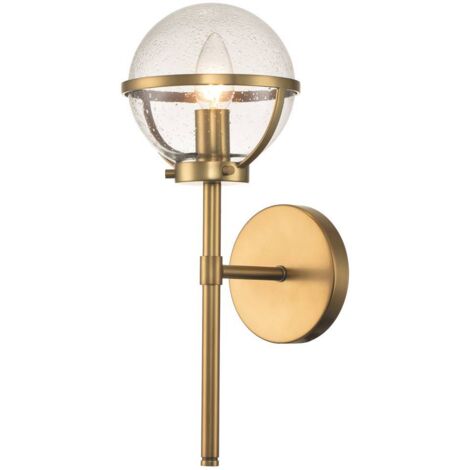 Elstead Hinkley Hollis Badezimmer-Wandleuchte Heritage Messing, IP44