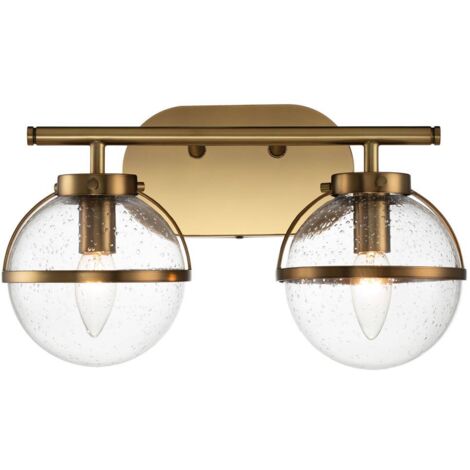 Elstead Hinkley Hollis Lampada da parete per bagno Heritage Ottone, IP44