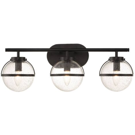 Elstead Hinkley Hollis Lampada da parete per bagno nera, IP44