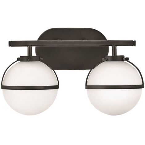 Elstead Hinkley Hollis Lampada da parete per bagno nera, IP44