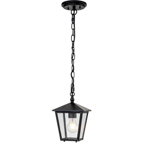 Elstead Hinkley Huntersfield Outdoor-Pendel-Deckenleuchte Schwarz, IP44