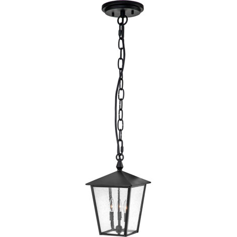 Elstead Hinkley Huntersfield Outdoor-Pendel-Deckenleuchte Schwarz, IP44
