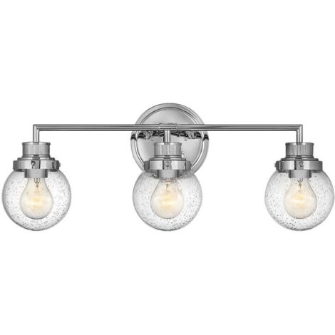 Elstead Hinkley Poppy Badezimmer-Wandleuchte Chrom poliert, IP44