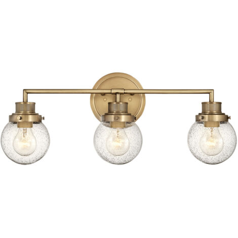 Elstead Hinkley Poppy Badezimmer-Wandleuchte Heritage Messing, IP44