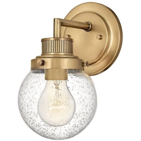 Elstead Hinkley Poppy Lampada da parete per bagno Heritage Ottone, IP44