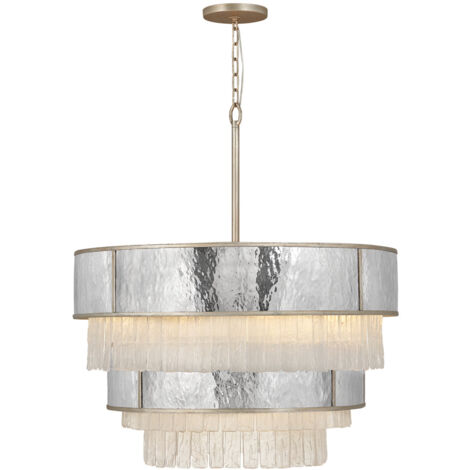 Elstead Hinkley Reverie Plafonnier Suspension Cylindrique Or Champagne