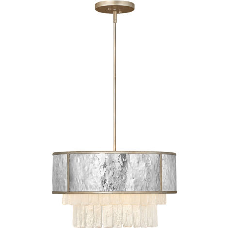 Elstead Hinkley Reverie Plafonnier Suspension Cylindrique Or Champagne