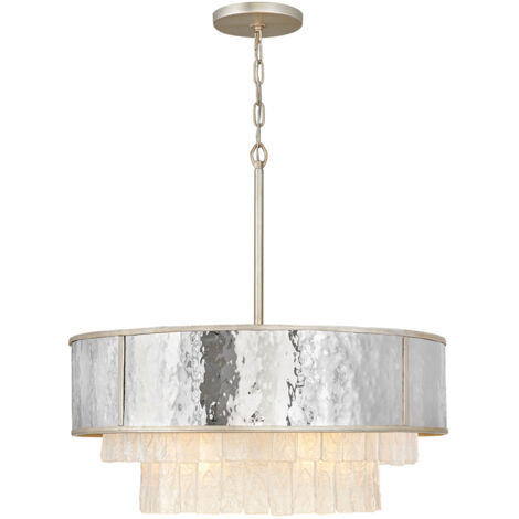 Elstead Hinkley Reverie Plafonnier Suspension Cylindrique Or Champagne