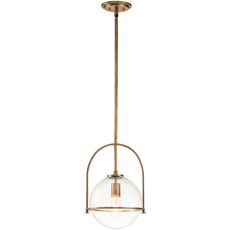 Elstead Hinkley Somerset Globo Lampadario a Sospensione Heritage Ottone