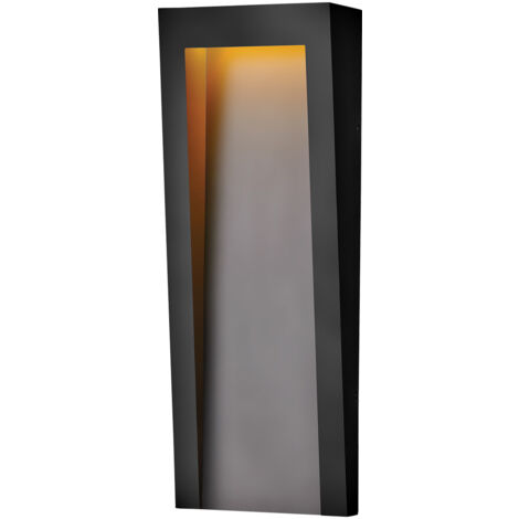 Elstead Hinkley Taper Applique d'extérieur encastrable noir texturé, 3000K, IP44