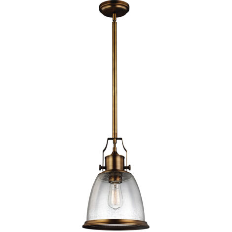 Elstead Hobson - 1 Light Medium Dome Deckenanhänger Messing, E27