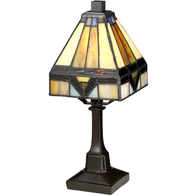 Holmes 1 Light Mini Table Lamp, Vintage Bronze, E14 - Elstead