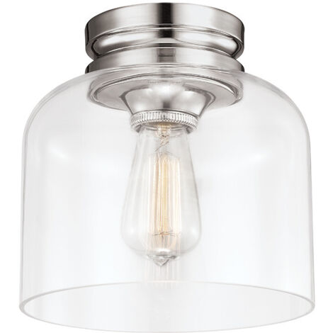 Elstead Hounslow - 1 Light Flush Light, poliertes Nickel