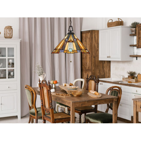 Elstead Inglenook - 3 Licht Decke Anhänger Bronze, Tiffany, E27