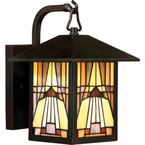 Elstead Inglenook Outdoor - Petite lanterne murale extérieure à 1 ampoule - Fini bronze, E27