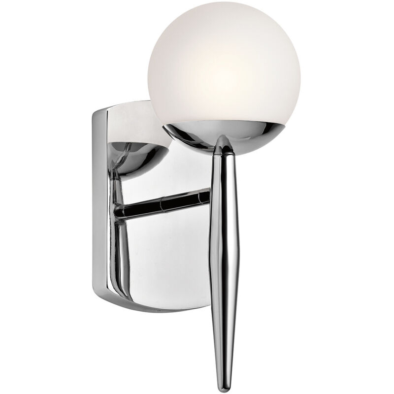 Jasper - Applique da parete per bagno 1 luce Cromo lucido IP44, G9 - Elstead
