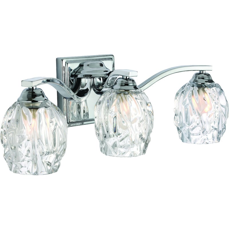 

Elstead Kalli - Aplique de baño sobre espejo con 3 luces cromado pulido IP44, G9