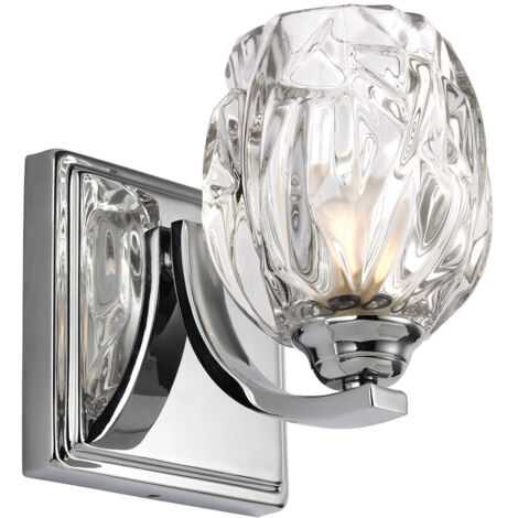 Elstead Kalli - Applique da interno a 1 luce Cromo lucido IP44, G9