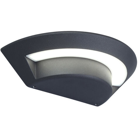 Elstead Kasper - Petite Applique Murale LED 1 Lumière Graphite IP54