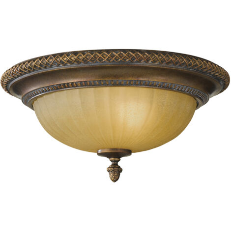 Elstead Kelham Hall - Plafonnier à 2 Lumières Or, Bronze, E27