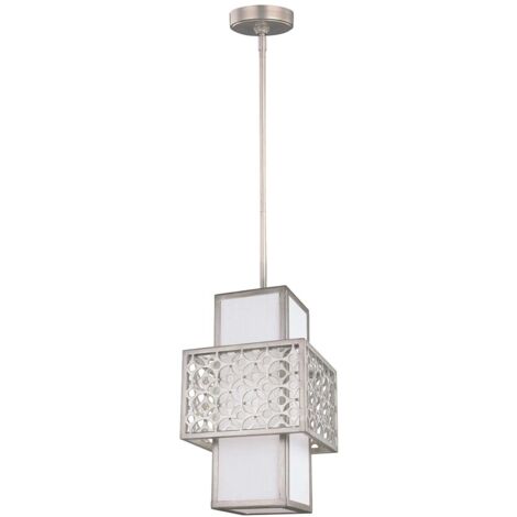 Elstead Kenney - 1 Lichtdeckenanhänger Silber, E27