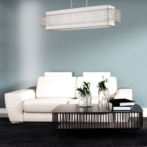 Elstead Kenney - Luminaire suspendu à 5 ampoules au plafond, lustre, argent, E27