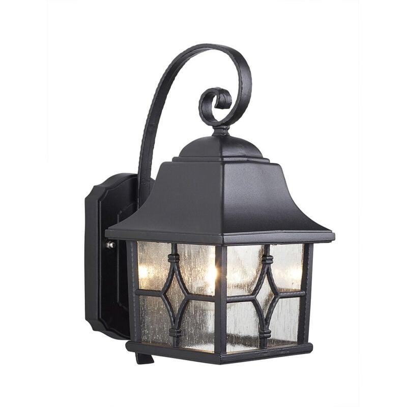 Kent - Lanterna da parete per esterni 1 luce con luce nera IP44, attacco E27 - Elstead