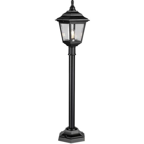Elstead Kerry - 1 leichte Außenlaterne im Freien Schwarz IP44, E27