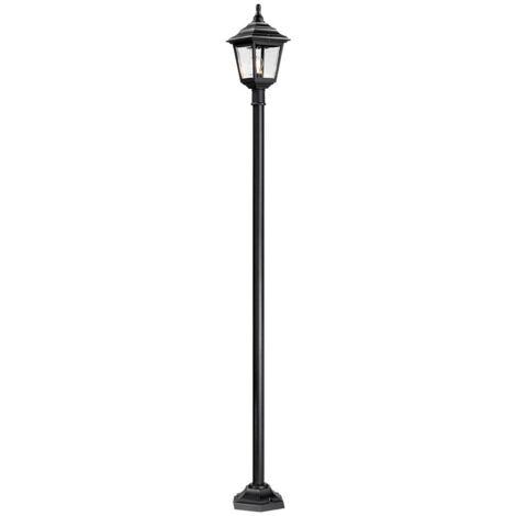 Elstead Kerry - 1 Licht Außenlaternenpfahl Schwarz IP44, E27