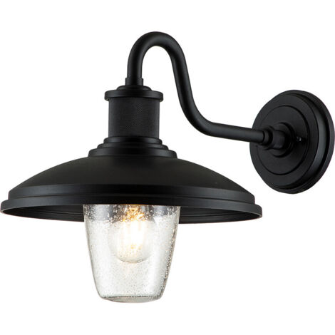 Elstead Kichler Allenbury Applique d'extérieur dôme noir texturé, IP44