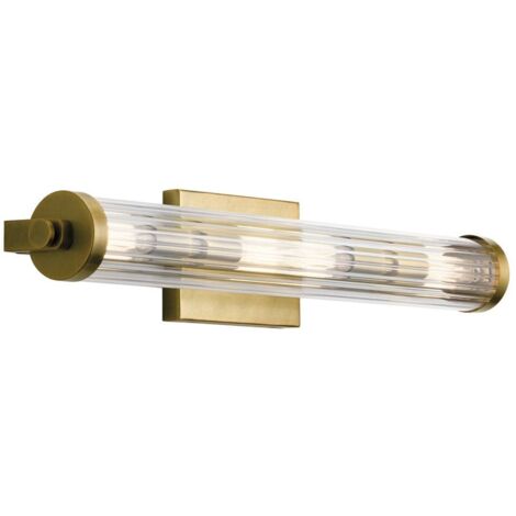 Elstead Kichler Azores Applique Salle de Bain Laiton Naturel, IP44