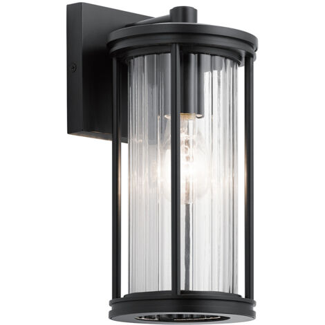 Elstead Kichler Barras Außenwandlaterne Schwarz, IP44