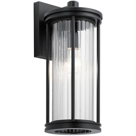 Elstead Kichler Barras Lanterna da esterno a parete nera, IP44