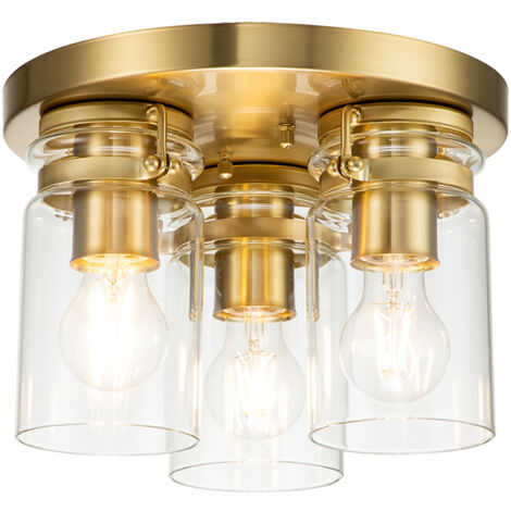 Elstead Kichler Brinley Shade Cluster Lampada da soffitto in ottone spazzolato