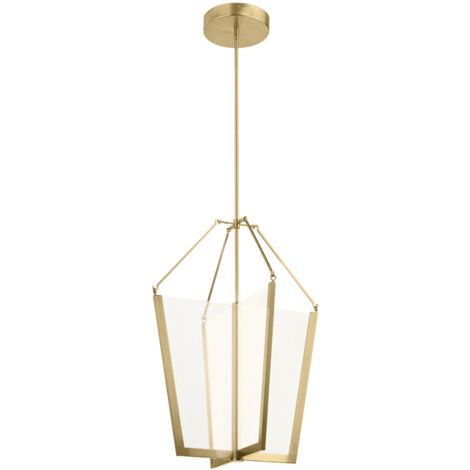 Elstead Kichler Calters Plafonnier LED intégré Champagne Gold, 3000K