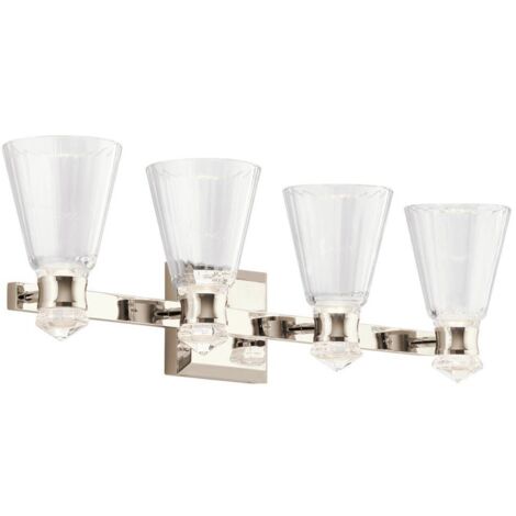 Elstead Kichler Kayva Applique murale LED intégrée Nickel poli, 3000K, IP44