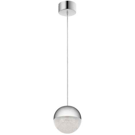 Elstead Kichler Moonlit Plafonnier sphérique à LED intégré, chrome poli, 3000K