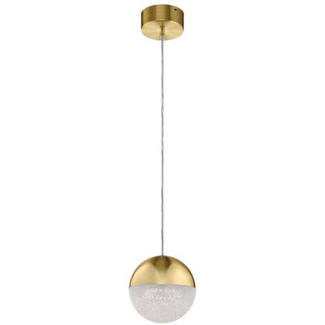 Elstead Kichler Moonlit Plafonnier sphérique LED intégré Champagne Gold, 3000K