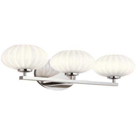 Elstead Kichler Pim Badezimmer-Wandleuchte Chrom poliert, 3000K, IP44