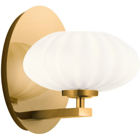 Elstead Kichler Pim Lampada da parete per bagno Fox Gold, 3000K, IP44
