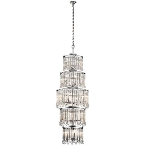 Elstead Kichler Piper Lustres Chrome poli